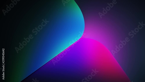 RGB gradient geometric background with neon slope seamless loop
