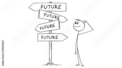 Tapety artystyczne future decision choice confusion signpost path