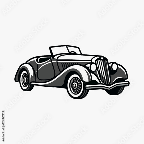 retro car vector