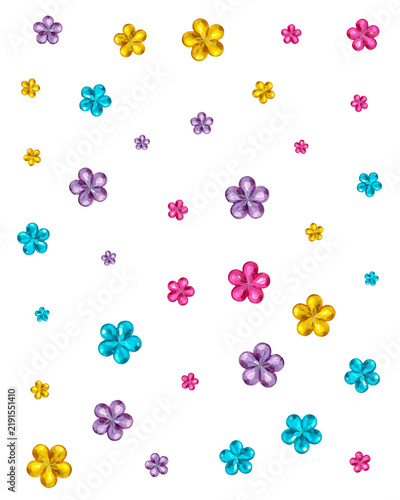 Rhinestone Flower Gems
