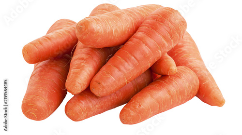 Konstfotografi Fresh raw orange carrots piled together
