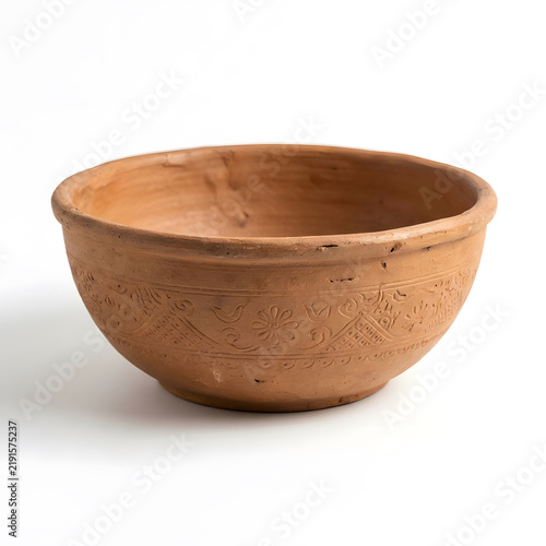 Terracotta serving bowl product photography