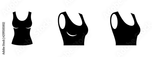 Foto Women's tank top and camisole icons