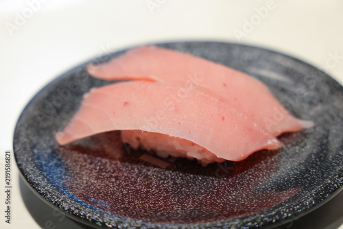 Japan April 29 2026 White fish nigiri sushi on plate