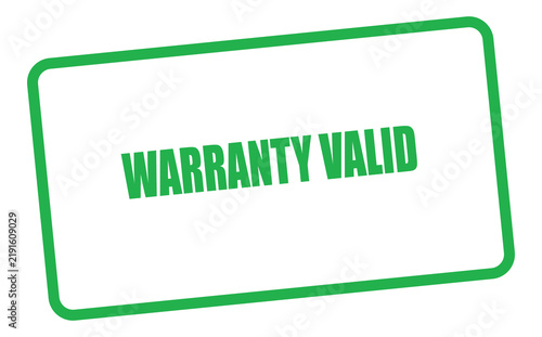 Bild auf Leinwand Warranty valid stamp isolated on transparent background
