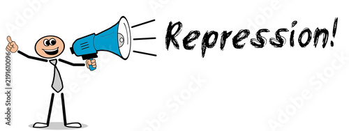 Cuadro en lienzo Repression!