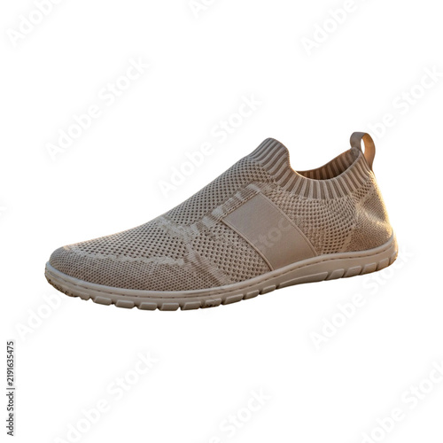 Canvastavla Breathable tan mesh slip on sneaker provides lightweight comfort for active lifestyle walking