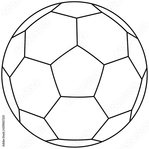 Ballon Football pentagones classique filets 2