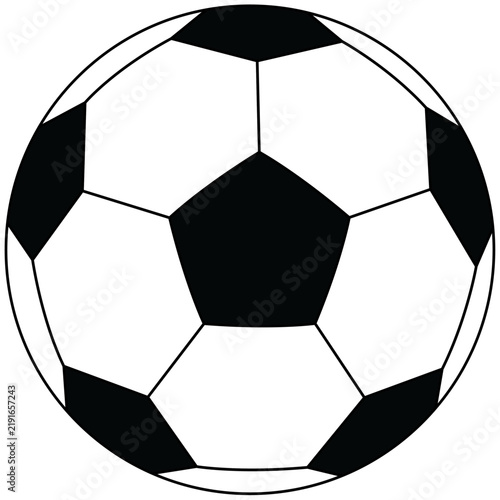 Ballon Football pentagones classique filets