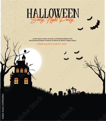 Template Vector Design Halloween