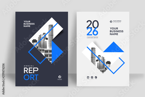 City Background Business Book Cover Design Template