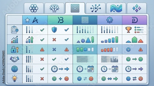 Comparison Table with a Client Name Tab – Insurance Policy Comparison Concept