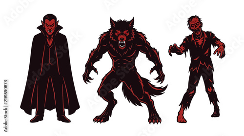 Horror Monster Character Set