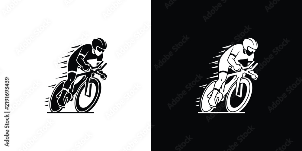 Fototapeta premium Cyclist In Motion