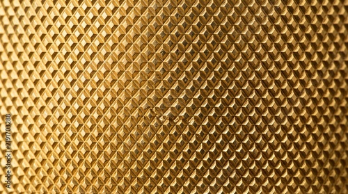 Knurled Gold Metal Surface Texture Close Up