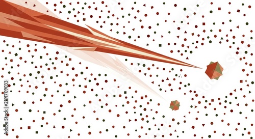 illustration of an intense geometric beam cutting through scattered noise onto a focal target. Concept of hyperfocus, ADHD attention span, deep concentration, and goal targeting.