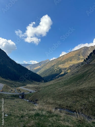 Canvas Print high mountain landscape