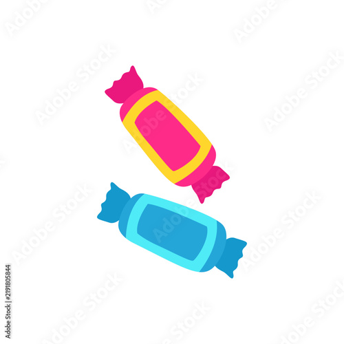 Halloween candies sweet icon illustration design vector