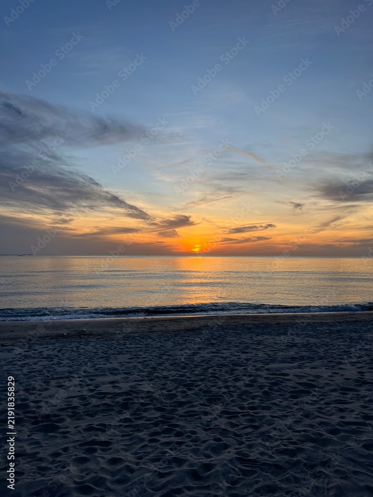 Fototapeta premium sunset on the beach