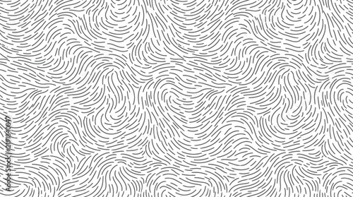 Abstract seamless background featuring swirling grey lines for artistic stationery.