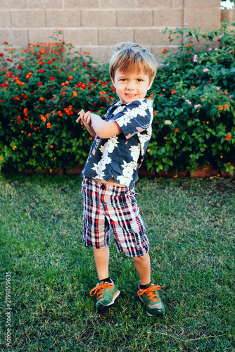 Toddler Boy Who Picked his Mismatch Outfit