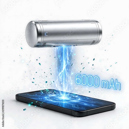 Power Core Charger Delivering Fast Charging Energy to Phone