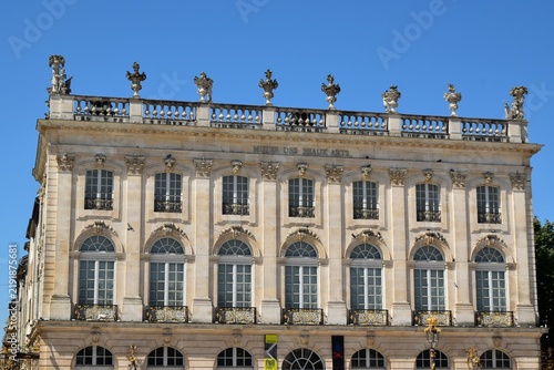 La façade du musée des beaux-arts de Nancy sur la Place Stanislas
