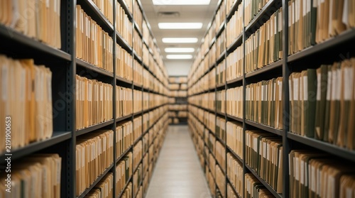 Structured archive storage protects valuable files and organizational materials for long term management.