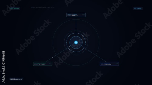 Zero Trust Architecture 3-Tier Security Infographic Overlay 4K Loop