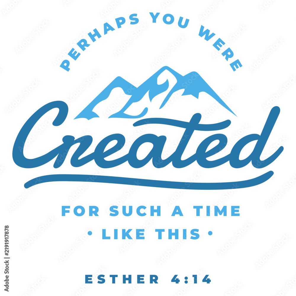 Fototapeta premium Perhaps you were created lettering