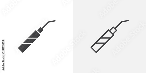 Foto Periodontal scaler icon set for ui designs on white background