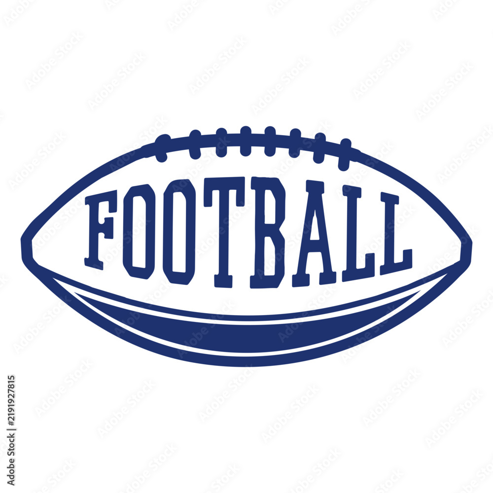 Fototapeta premium American football ball badge