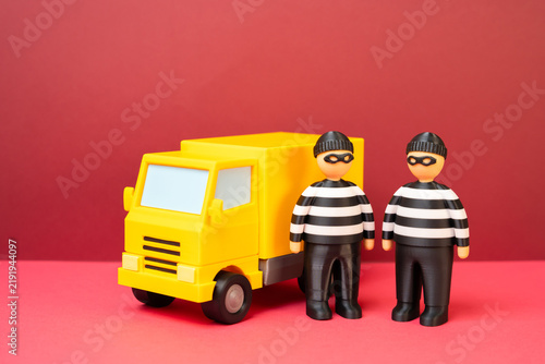 Fotografie Criminals and a truck