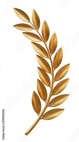 laurel wreath isolated on white