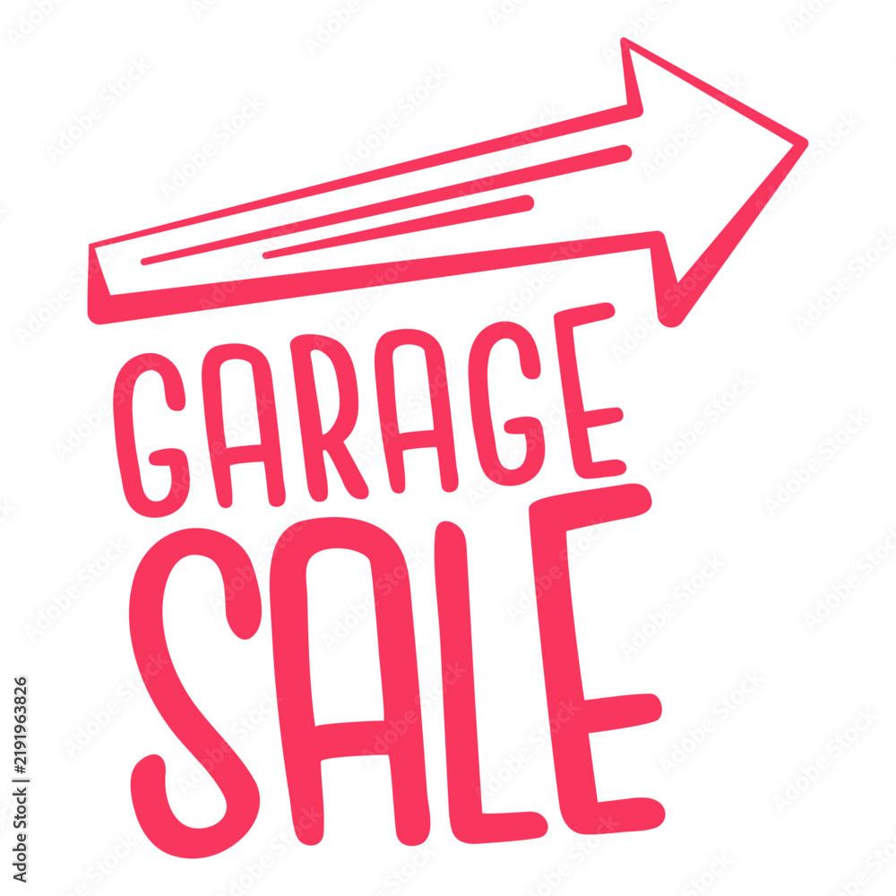 Fototapeta premium Garage sale sign badge