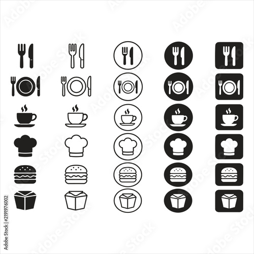 set of icons for web