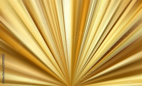 Radiant gold ray background. Luxury metallic sunburst.