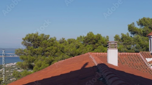 Greece Lefkada town during day view