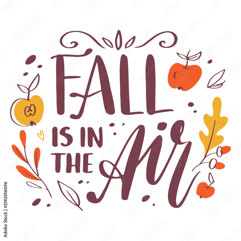 Obraz premium Fall is in the air badge