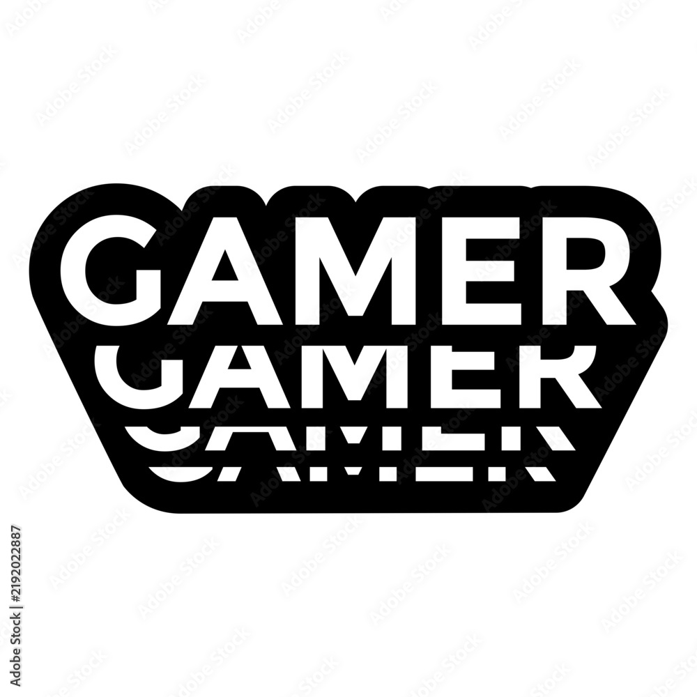 Fototapeta premium Gamer Bold Word