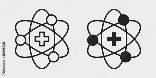 Healthcare Technology Icon represents modern digital technology supporting medical services, patient care, healthcare systems, and connected clinical operations in stroke and filled styles.