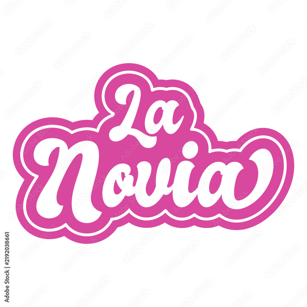 Fototapeta premium La novia spanish quote