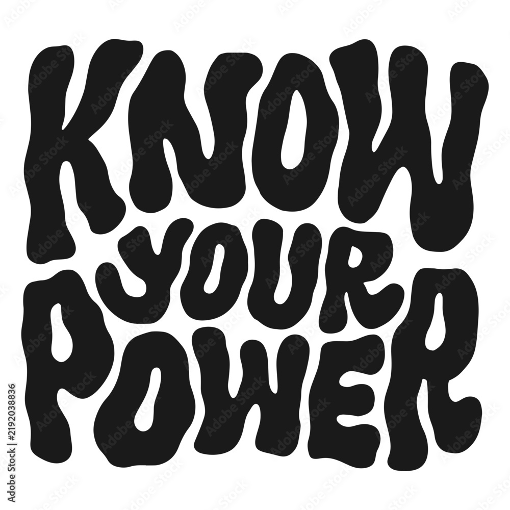 Obraz premium Power quote lettering