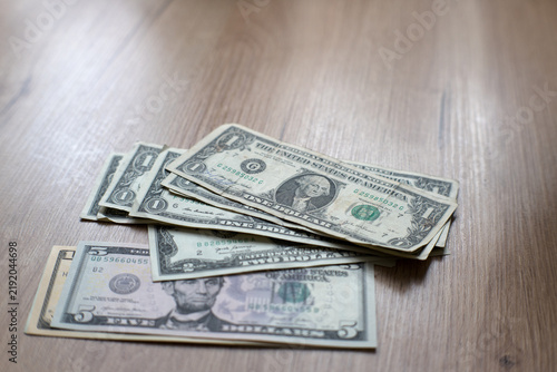 Dollars on the table at home, savings.
