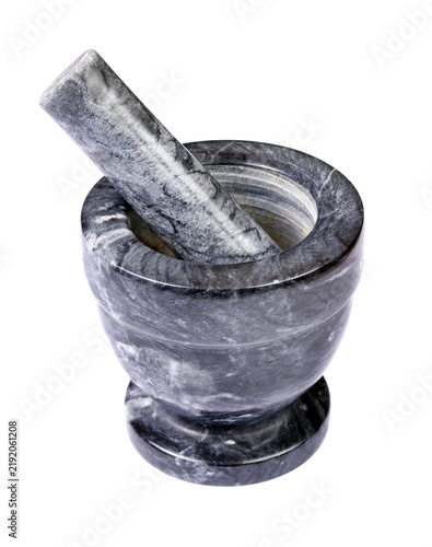 Canvastavla mortar with pestle isolated on transparent background