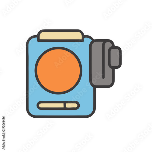 Obraz na płótnie Stylized camera icon