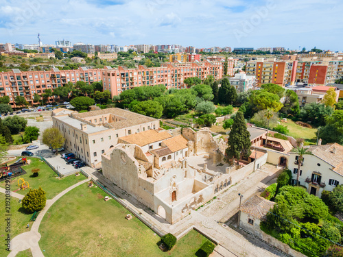 Принти на полотні Catacombs of San Giovanni Church aerial view