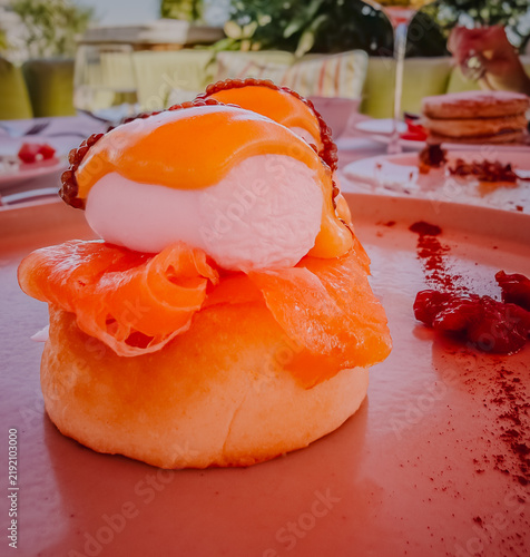 Gourmet Salmon Benedict Brunch