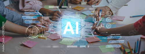 Foto An AI-driven dashboard for business strategy and innovation