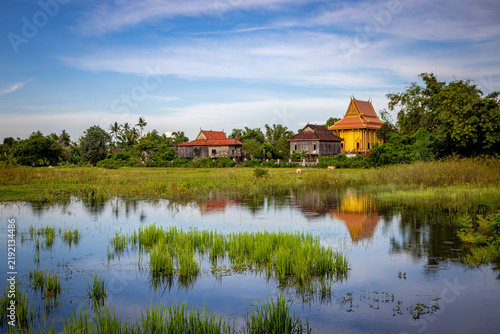 Foto Koh Trong, a tiny 8km wide island sitting in the middle of the Mekong river, across the water from the village of Kratie